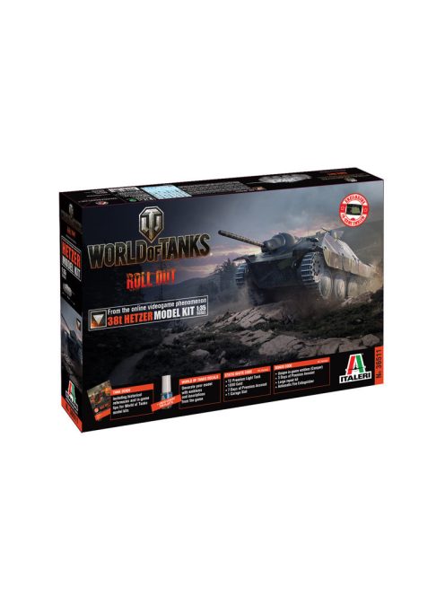 Italeri - World Of Tanks - Jagdpanzer 38(T) Hetzer (36511)