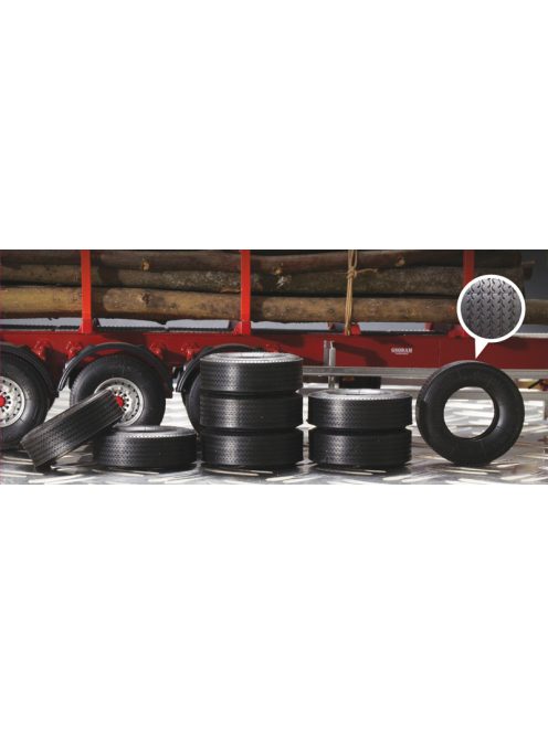 Italeri - Trailer Rubber Tyres (8X), (3890S)