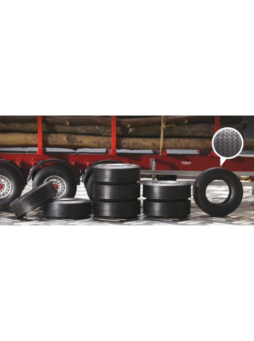 Italeri - Trailer Rubber Tyres (8X), (3890S)