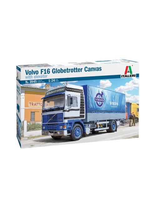 Italeri - Volvo F16 Globetrotter Canvas Truck W/Elevator