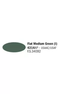 Italeri - Flat Medium  Green (I) - Acrylic Paint (20 Ml)