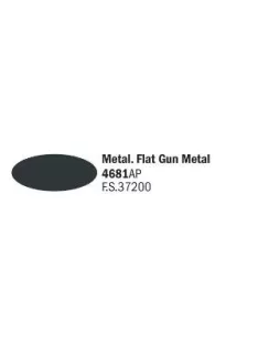 Italeri - Flat Gun Metal - Acrylic Paint (20 ml)