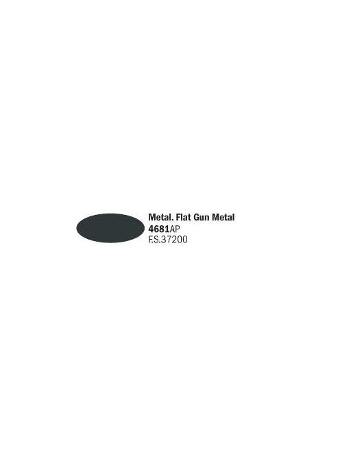 Italeri - Flat Gun Metal - Acrylic Paint (20 ml)