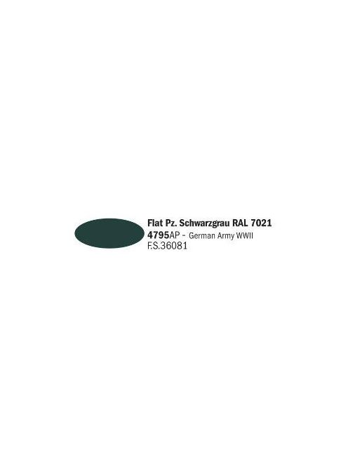 Italeri - Flat Pz. Schwarzgrau RAL 7021 - Acrylic Paint (20 ml)