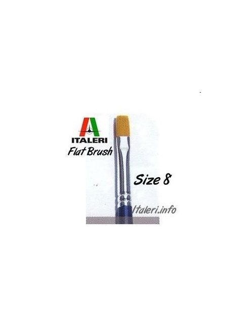 Italeri - 8 Synthetic Flat Brush /MOQ - 6 pcs/