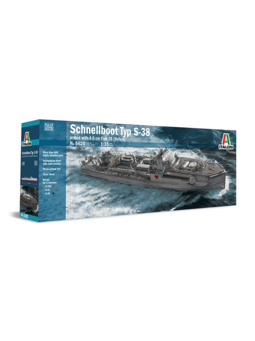 Italeri - Typ S-38 Schnellboot With Bofors