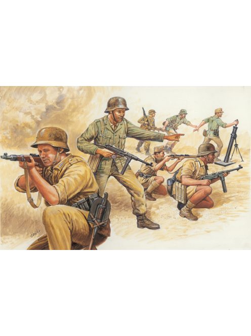 Italeri - 1:72 German Afrika Korps (WWII) - 50 figures
