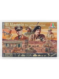   Italeri - ACCESSORIES DIORAMA - WAR BATTLE SET EL ALAMEIN - THE RAILWAY STATION 1942 /