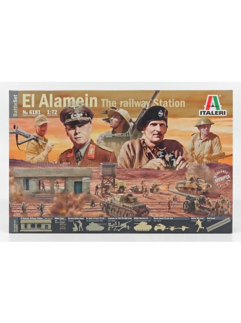Italeri - ACCESSORIES DIORAMA - WAR BATTLE SET EL ALAMEIN - THE RAILWAY STATION 1942 /