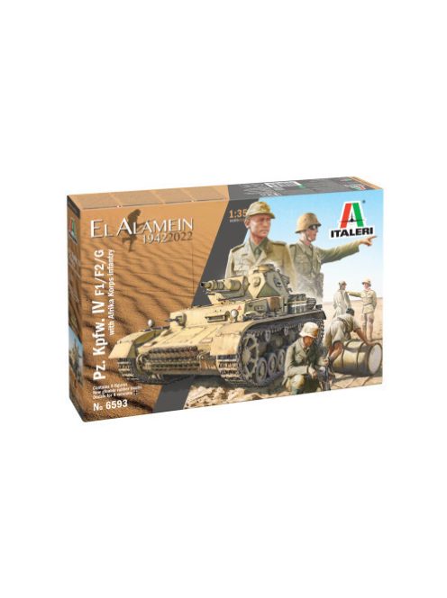 Italeri - 1:35 Pz.Kpfw. Iv Ausf.F1/F2/G With Afrika Korps Infantry