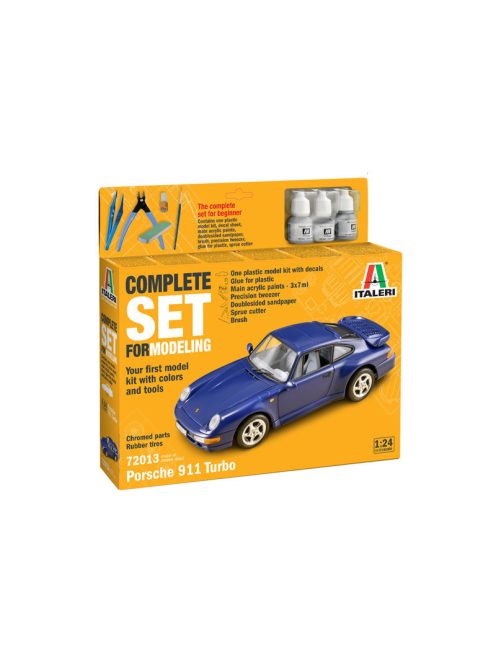 Italeri - 1:24 Porsche 911 Turbo - Complete Set For Modeling - Starter kit