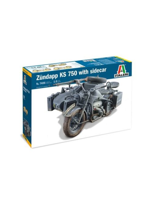 Italeri - Zundapp Ks 750 With Side Car