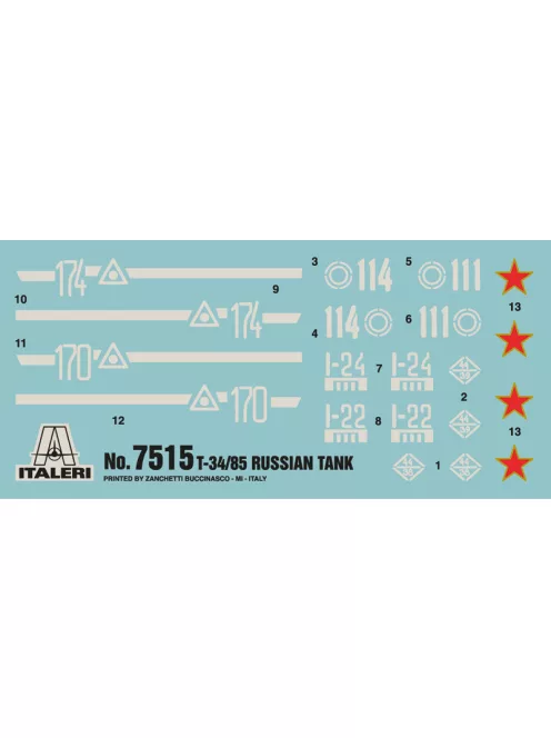 Italeri - Russian Tank T 34/85
