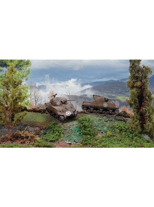Italeri - Milit.Vehicles - Sherman M4 A3 75Mm (2 Db Összepattintható )