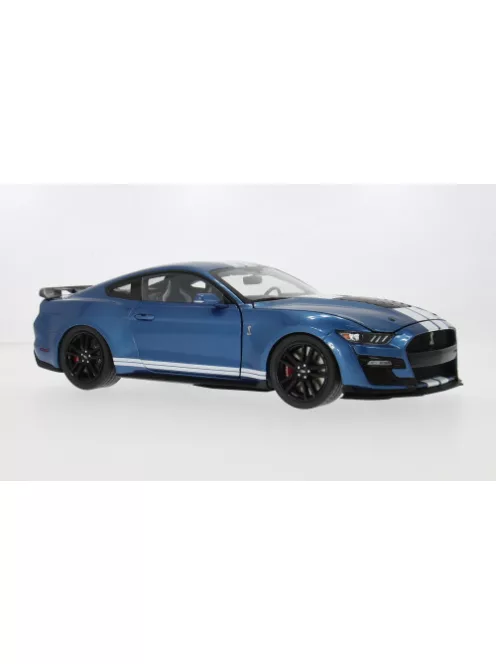 Ixo-Models - Ford Mustang Shelby GT 500 blau/weiss 2022 1:18