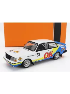   Ixo-Models - VOLVO 240 TURBO TEAM BECKERS N 33 ZOLDER ETCC 1985 P.G.ANDERSSON - G.PETERSSON - M.LINDEN WHITE YELLOW BLUE