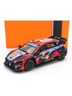   Ixo-Models - HYUNDAI i20 N RALLY1 TEAM SHELL MOBIS WRT N 11 3rd RALLY MONTECARLO 2023 THIERRY NEUVILLE - MARTIJN WYDAEGHE 2 TONE BLUE RED