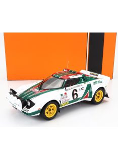   Ixo-Models - LANCIA STRATOS HF TEAM ALITALIA (night version) N 6 2nd RALLY MONTECARLO 1976 BJORN WALDEGAARD - HANS THORSZELIUS WHITE GREEN RED