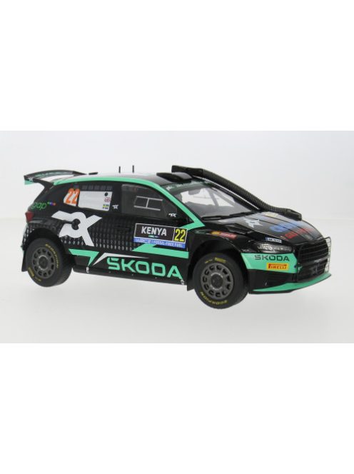 Ixo-Models - Skoda Fabia Rally2, WRC, Safari Rallye Kenia, 2024, #22, 1:18