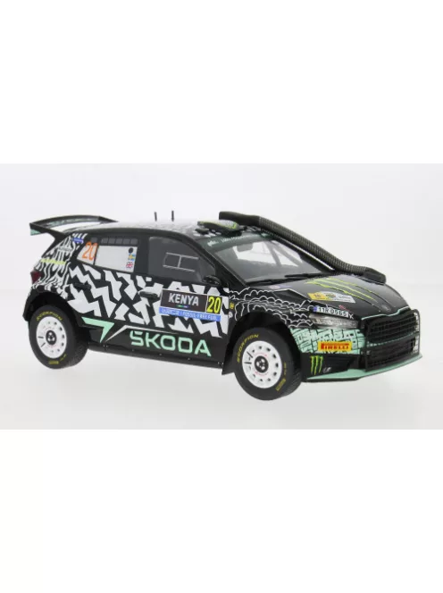 Ixo-Models - Skoda Fabia Rally2 Rally WM Safari Rallye Kenia 2024 #22