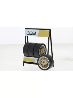   Ixo-Models - Zubehör Räderset: BBS Motorsport, silber/gold, 1:18