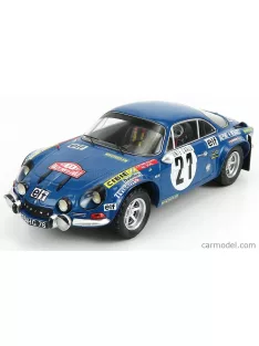  Ixo-Models - Renault Alpine A110 1800S N 21 Rally Montecarlo 1973 J-P.Nicolas - M.Vial Blue Met