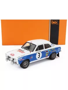   Ixo-Models - FORD ENGLAND ESCORT MKI RS 1600 (night version) N 3 RALLY MONTECARLO 1973 TIMO MAKINEN - HENRY LIDDON BLUE WHITE
