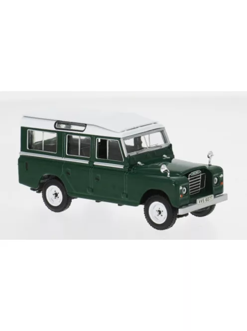 Ixo-Models - Land Rover Series III 109 dunkelgrün/weiss 1978