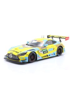   Ixo-Models - MERCEDES BENZ AMG GT3 EVO TEAM HRT N 4 WINNER RACE 2 NURBURGRING DTM 2022 LUCA STOLZ YELLOW LIGHT BLUE