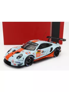   Ixo-Models - PORSCHE 911 991 RSR 4.0L TEAM GULF RACING N 86 WEC LMGTE SEBRING 2019 MICHAEL WAINWRIGHT - BEN BARKER - THOMAS PREINING LIGHT BLUE ORANGE BLACK