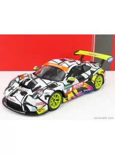   Ixo-Models - Porsche 911 991-2 Gt3 R Team Iron Force N 69 Adac Gt Masters Nurburgring 2019 L.Luhr - M.Holzer White Yellow Purple