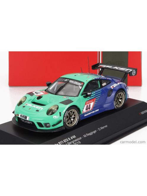 Ixomodels - Porsche 911 991-2 Gt3 R Team Falken Motorsport N 44 24H Nurburgring 2019 K.Bachler - J.Bergmeister - M.Ragginger - D.Werner 2 Tone Blue