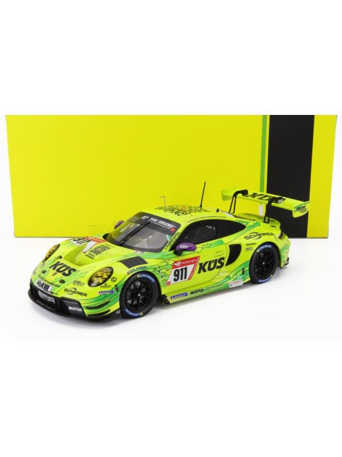 Ixo-Models - PORSCHE 911 992 GT3 R TEAM MANTHEY EMA N 911 24h NURBURGRING 2023 THOMAS PREINING - KEVIN ESTRE - FREDERIC MAKOWIECKI - MICHAEL CHRISTENSEN YELLOW GREEN