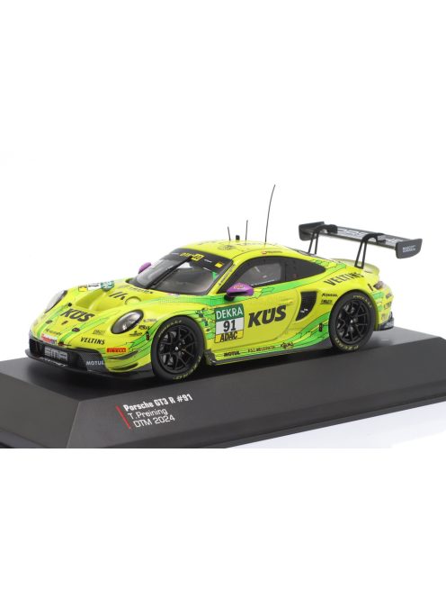 Ixo-Models - PORSCHE 911 992 GT3 R TEAM MANTHEY GRELLO N 91 DTM SEASON 2024 THOMAS PREINING YELLOW GREEN