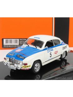   Ixo-Models - Saab 96 V4 N 5 Rally 1000 Lakes 1976 S.Lampinen - J.Markkanen White Blue