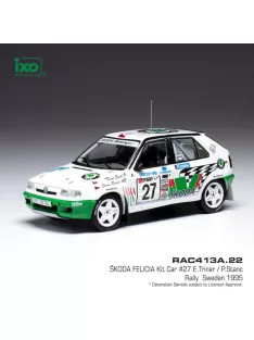   Ixo-Models - 1:43 Skoda Felicia Kit Car - No.27 - Rallye WM - Rally Schweden - E.Triner/P.Stanc - 1995