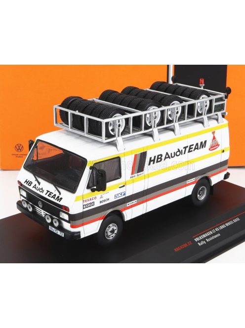 Ixo-Models - VOLKSWAGEN LT45 VAN HB AUDI RALLY ASSISTANCE 1985 WHITE YELLOW