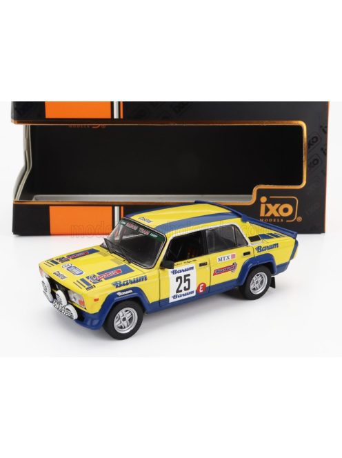 Ixo-Models - LADA FIAT 2105 MTX (night version) N 25 RALLY BARUM 1983 MIROSLAV LANK - MILOS TYCE YELLOW BLUE