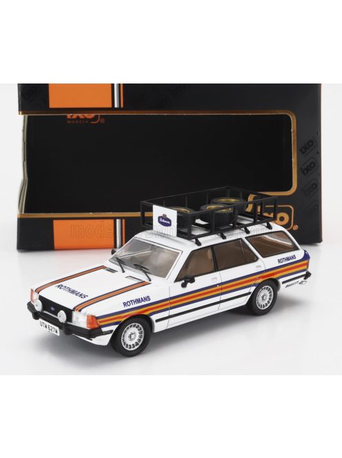 Ixo-Models - FORD ENGLAND GRANADA MKII TOURER TEAM ROTHMANS RALLY ASSISTANCE 1980 WHITE BLUE YELLOW