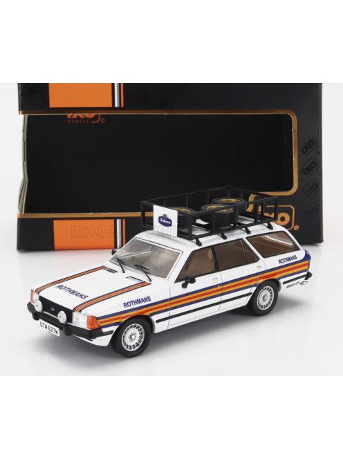 Ixo-Models - FORD ENGLAND GRANADA MKII TOURER TEAM ROTHMANS RALLY ASSISTANCE 1980 WHITE BLUE YELLOW