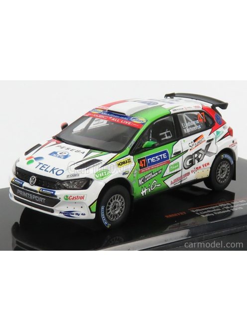 Ixo-Models - Volkswagen Polo Gti R5 Team Bauhaus N 47 Rally Finland 2019 E.Lindholm - M.Korhonen White Red Green