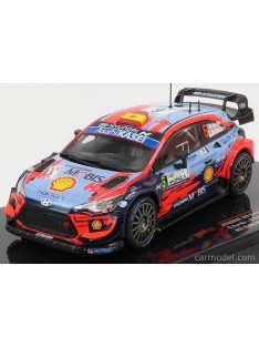   Ixo-Models - Hyundai I20 Wrc Coupe Team Shell Mobis N 6 Rally Monza 2020 D.Sordo - C.Del Barrio Light Blue Red Black