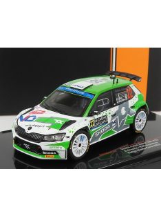   Ixo-Models - SKODA FABIA RALLY2 EVO N 22 RALLY MONTECARLO 2022 N.GRYAZIN - K.ALEEKSANDROV GREEN WHITE GREY