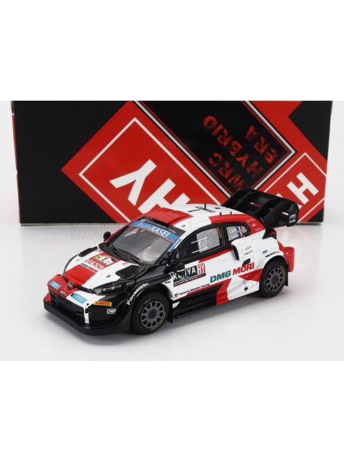 Ixo-Models - TOYOTA YARIS GR RALLY1 TEAM TOYOTA GAZOO RACING WRT N 1 4th RALLY SAFARI KENYA 2022 SEBASTIAN OGIER - BENJAMIN VEILLAS BLACK WHITE RED