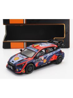   Ixo-Models - HYUNDAI i20 N RALLY1 TEAM SHELL MOBIS WRT N 11 3rd RALLY MONTECARLO 2023 THIERRY NEUVILLE - MARTIJN WYDAEGHE 2 TONE BLUE RED