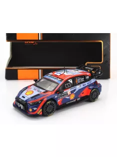   Ixo-Models - HYUNDAI i20 N RALLY1 TEAM SHELL MOBIS WRT N 4 8th RALLY MONTECARLO 2023 LAPPI ESAPEKKA - JANNE FERM 2 TONE BLUE RED