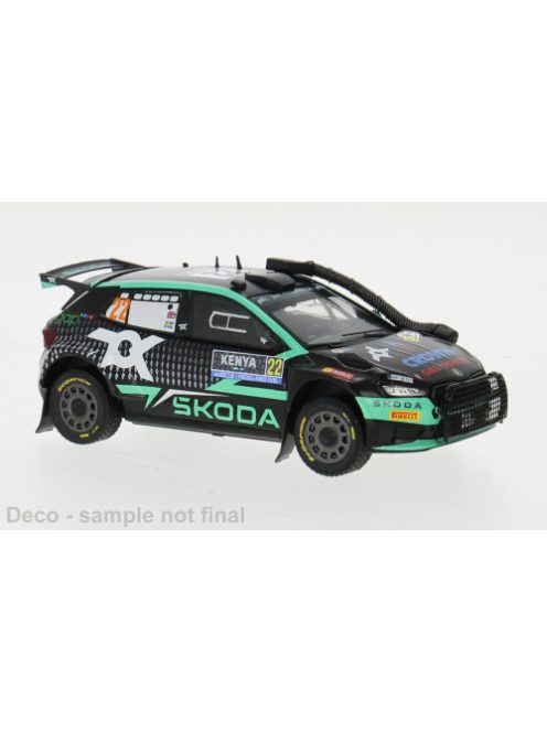 Ixo-Models - Skoda Fabia Rally2, WRC, Safari Rallye Kenia, 2024, #22, 1:43