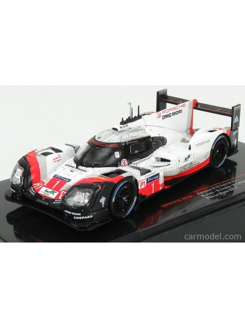 Ixo-Models - Porsche 919 Hybrid 2.0L Turbo V4 Team Porsche N 1 24H Le Mans 2017 N.Jani - N.Tandy - A.Lotterer White Red Black