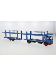   Ixo-Models - MAN Autotransporter mit Anhänger, blau/rot, 1970, 1:43