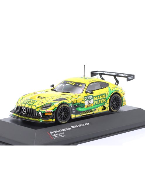 Ixo-Models - MERCEDES BENZ AMG GT3 EVO TEAM WINWARD N 22 DTM SEASON 2024 LUCAS AUER YELLOW GREEN